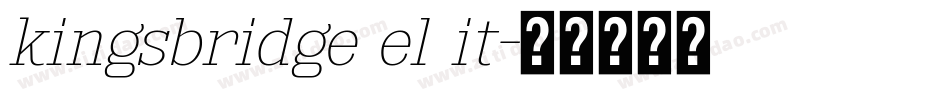 kingsbridge el it字体转换